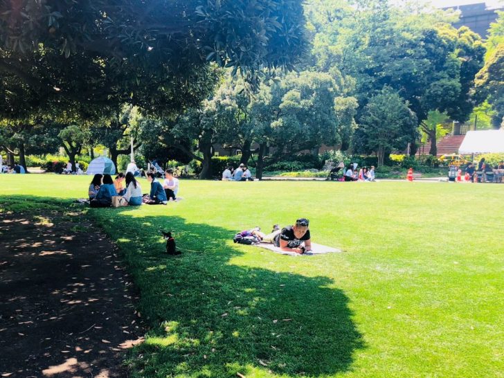 山下公園でピクニック