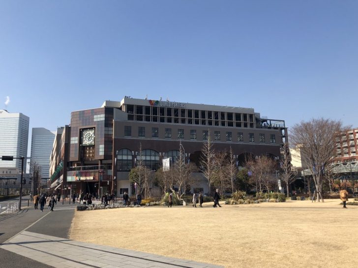 赤レンガ倉庫（新港中央広場）の芝生広場