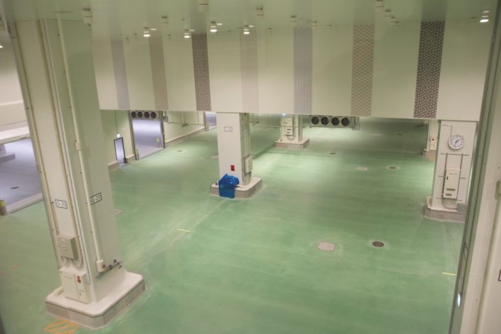 豊洲市場の青果棟