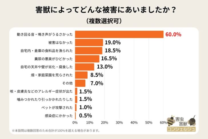BEST株式会社が調査で判明、害獣は季節を問わず棲みつき、築年数の高い住宅や屋根裏が特に危険
